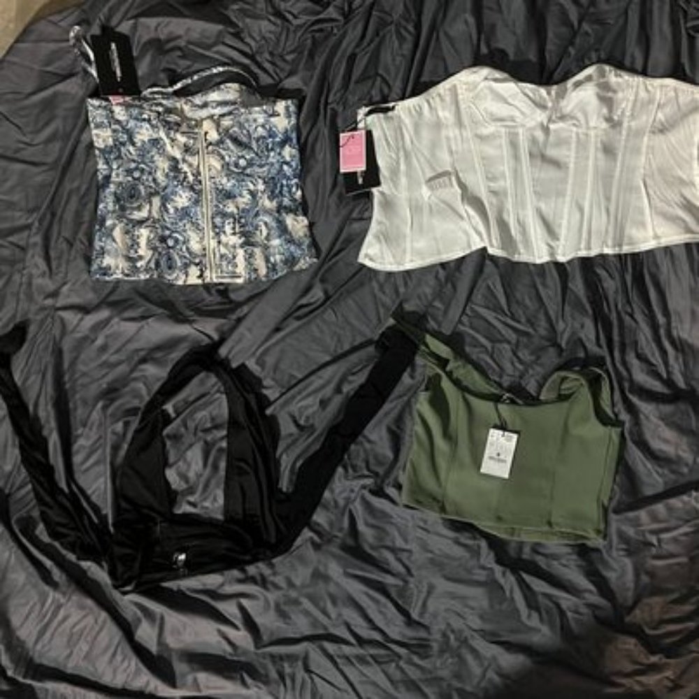 4 New With Tags Corsets and Crop Tops Bundle - Size 4